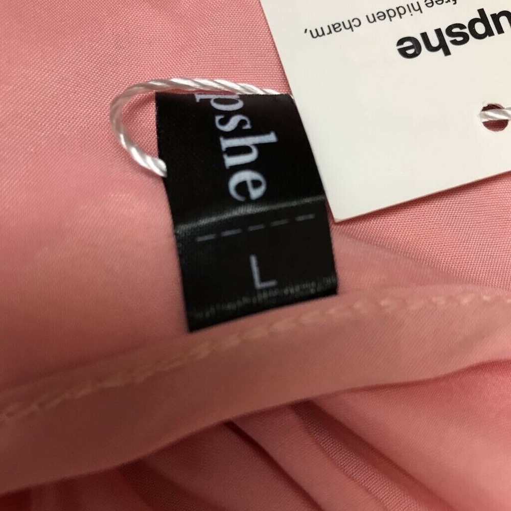 Cupshe Alarm Falbala Ruffle Dress Pink Sz L - Picture 5 of 8